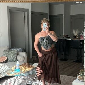 Floral Tie-Front Top